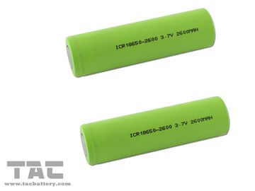 2600mAh het Pak Hoge Energie 3.7V ICR18650 van de lithium Ionenbatterij Met platte kop