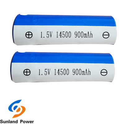 ODM BEREIK Cilindrisch Li Ion Battery ICR14500 1.5V 900MAH