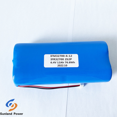 De Batterij van IFR32700 2S2P 6.4V 12AH 3.2V LiFePO4 voor het Elektrische Schermen