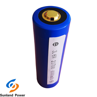 Blauwe Lithium Cilindrische Batterij ICR21700 3.6V 4000mah met USB 300 Keer het Cyclusleven