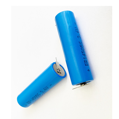 Blauwe LiSOCl2-Batterijer14505s 3.6V 1.8AH Batterij Op hoge temperatuur