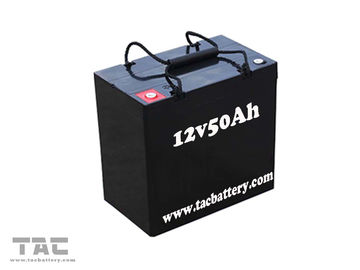 De zwarte Batterij van de het Lood Zure Auto van 12V 50AH AGM Droge voor Elektrische Fiets ROHS en UL en Ce