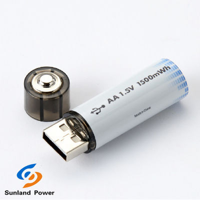 Oplaadbare 1.5V AA-lithium-ionbatterij met USB-type C-connector