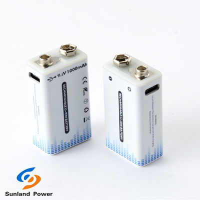 9V oplaadbare lithium-ionbatterij Draagbare USB C / Type C connector
