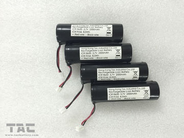 Navulbare Li-Ionenbatterij ICR18650 3.7V 2300mAh 8.5Wh voor Fietskoplamp