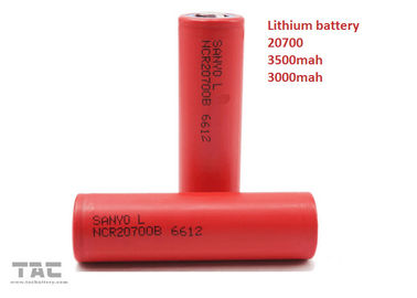 20700 Lithium Ionen Cilindrische Batterij voor Elektrovoertuig 3.7V 3000MAH 30C
