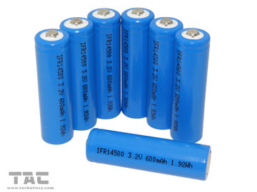 Zonnebatterijifr14500 aa 3.2V 600mAh LiFePO4 Batterij voor Zonnelicht