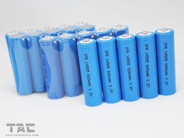 Zonnebatterijifr14500 aa 3.2V 600mAh LiFePO4 Batterij voor Zonnelicht
