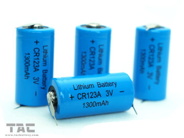 Lange cyclus leven 3.0V CR123A 1300mAh TAC primaire lithiumbatterij Li-MnO2
