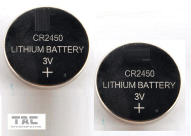 Cel van het het Lithiummuntstuk van CR2450 3.0V 600mA Li-Mn de Primaire Boterachtig voor de Kaart van het Klokgeheugen