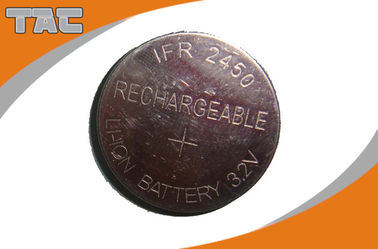 Navulbare de Celbatterij LFR2450 80mAh 3.2V van het Lithiummuntstuk voor IOT-Domein