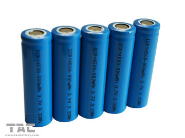 Navulbare Lithium Ionen Cilindrische Batterij aa 3.7V 14500 voor Zonne