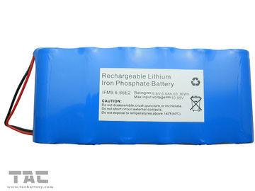 LiFePO4 Batterijpak IFR 26650 9.6V 6.6AH voor Zonneproductie en Verlichting