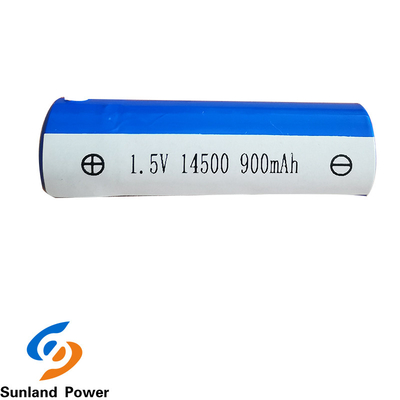 ODM BEREIK Cilindrisch Li Ion Battery ICR14500 1.5V 900MAH