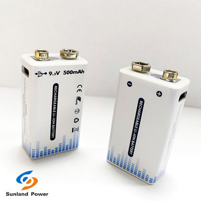 9V oplaadbare lithium-ionbatterij Draagbare USB C / Type C connector