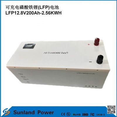 12V 200AH LiFePO4 batterij met UN38.3 MSDS UL1642 Certificaat Continu Load 100A LCD Display