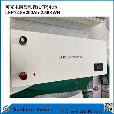 12V 200AH LiFePO4 batterij met UN38.3 MSDS UL1642 Certificaat Continu Load 100A LCD Display
