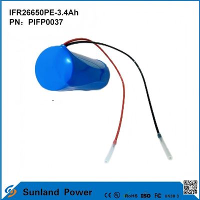 IFR26650PE-3.4Ah 3.2V LiFePO4 batterijcel voor zonnelicht zaklamp Cirkel Levensduur 2000 keer