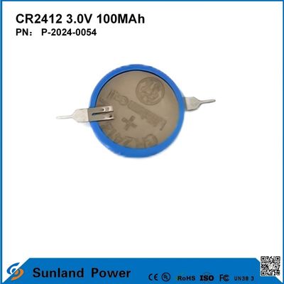 CR2412 3.0V 100MAH Li-MnO2 batterij