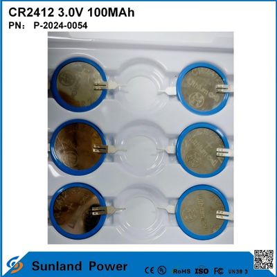 CR2412 3.0V 100MAH Li-MnO2 batterij