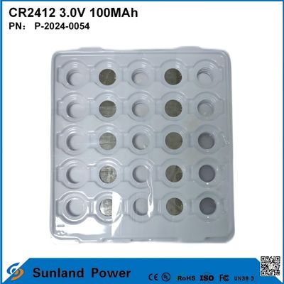 CR2412 3.0V 100MAH Li-MnO2 batterij