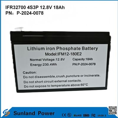IFR32700 4S3P 12.8V 18Ah Voor zonne-invloed licht Hoge helderheid LEDS Tuin zonne-lichten levensduurpo4 batterij