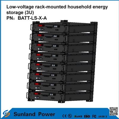 3U laagspanning Intelligent Control Home Energy Storage All-in-One Butler LiFePO4 51.2V 50A 5120Wh16S1P Prismatische LFP-batterij met aluminium shell 3.2V/100Ah levensduur van 4000 cycli