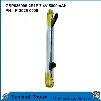 Oplaadbare Lithium-Ion-accu GSP636096-2S1P 7.4V En 5000mAh Voor energiebanken Buiten elektrische apparaten zaklamp Verlichting Kleine elektronische apparatuur