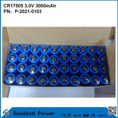 CR17505 3.0V 3000mAh Voor slimme instrumenten Medische apparatuur Transport en logistiek Slimme meubels Hoog vermogen Stabiel ontladen Prestaties Spanning Uitgang Lange levensduur