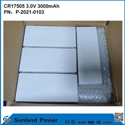 CR17505 3.0V 3000mAh Voor slimme instrumenten Medische apparatuur Transport en logistiek Slimme meubels Hoog vermogen Stabiel ontladen Prestaties Spanning Uitgang Lange levensduur