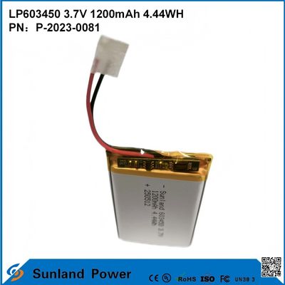 GP603450 Cell voor consumentenelektronica en medische toepassingen 1200mAh 3.7V UL & UN38.3 Gecertificeerd op voorraad en aanpasbaar