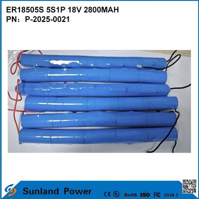 ER18505S 5S1P 18V 2800MAH Hoogtemperatuurbestendige, hoogcapaciteitsbatterij