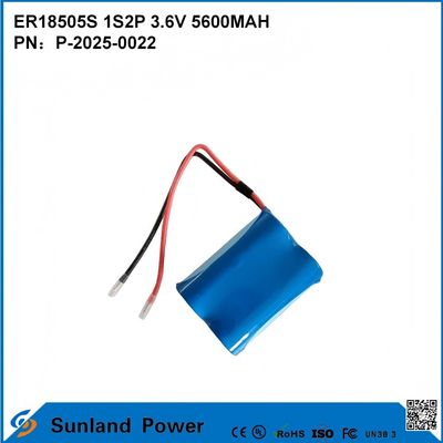 ER18505S 1S2P 3.6V 5600MAH Hoogtemperatuurbestendige, hoogcapaciteitsbatterij
