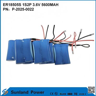 ER18505S 1S2P 3.6V 5600MAH Hoogtemperatuurbestendige, hoogcapaciteitsbatterij