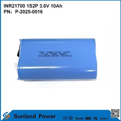 INR21700 1S2P 3.6V 10Ah High-Rate Discharge, geschikt voor apparaten met een hoge vraag naar vermogen!