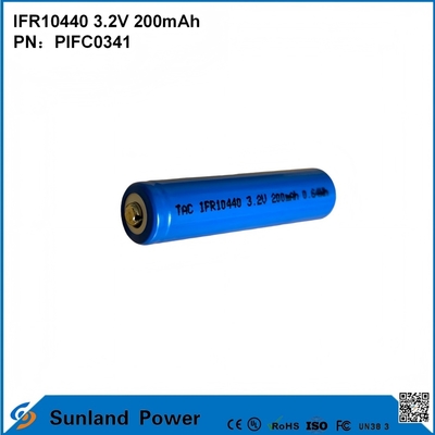 IFR10440 3.2V 200mah Gebruikt voor GPS-wegmarkeringen Speelgoed Mijnbouwlampen Zonne-straatverlichting Draadloze communicatieapparaten Elektrisch gereedschap Audiovisuele apparatuur Slimme meters Beveiligingssystemen Noodverlichting