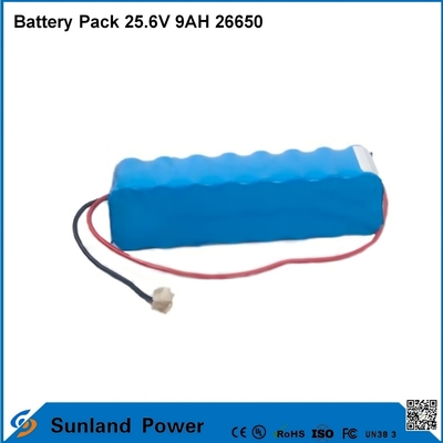 Lithium-ion motorfietsaccu LiFePO4 accupack 25,6V 9AH 26650