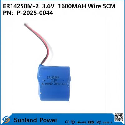 ER14250M-2  3.6V  1600MAH Wire 5CM Battery Can Be Used In Instruments, The Internet Of Things , Wireless Communication, Medical Electronic Equipment, And More.