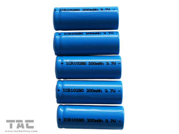 ICR10280 snakt de lithium Ionen Cilindrische Batterij 3.7V 200mAh het Cyclusleven