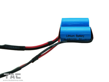 Non-rechargeable 3.0V Batterij Li-Mn van CR123A 1300mah met draad