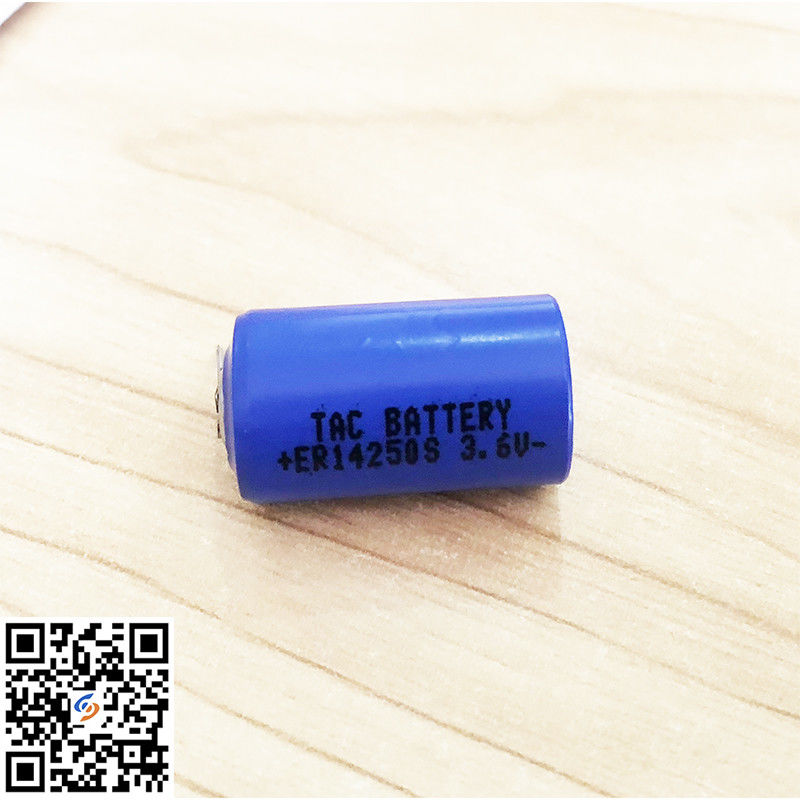 150°C Hoogtemperatuur ER14250S 3.6V 900mAh Primaire batterij met tabblad