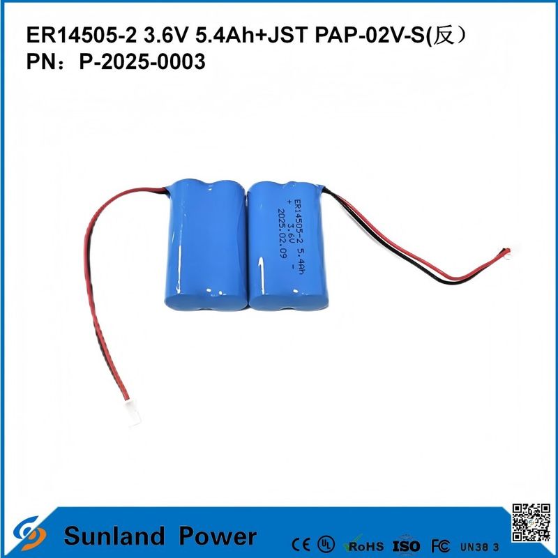 3.6V 5.4AH ER14505-2 Primaire batterij Hoge en stabiele bedrijfsspanning lange levensduur