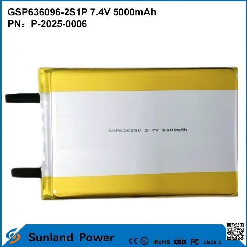 Oplaadbare Lithium-Ion-accu GSP636096-2S1P 7.4V En 5000mAh Voor energiebanken Buiten elektrische apparaten zaklamp Verlichting Kleine elektronische apparatuur