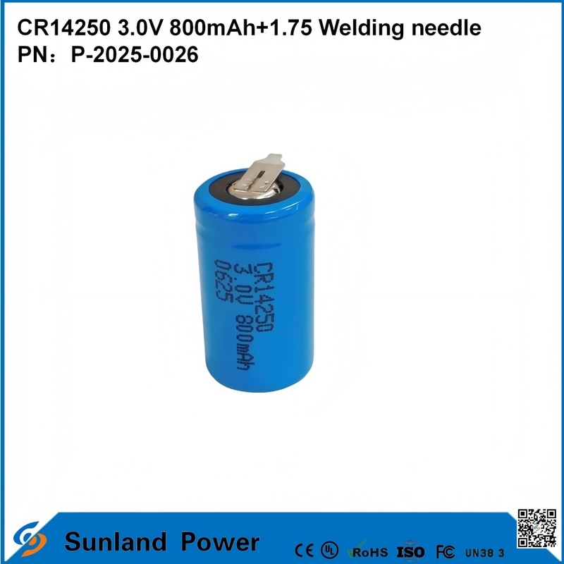 CR14250 3,0V 800MAH+1,75 SWEDDENNAAGEL accu