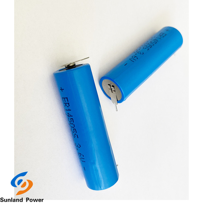 Blauwe LiSOCl2-Batterijer14505s 3.6V 1.8AH Batterij Op hoge temperatuur
