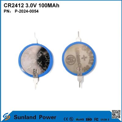 CR2412 3.0V 100MAH Li-MnO2 batterij