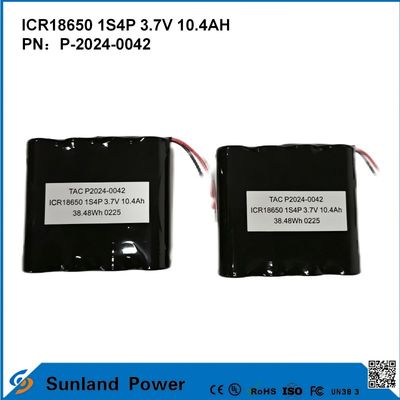 ICR 18650 1S4P Battery For A Versatile, High-Capacity Lithium Battery Solution, Voldoet aan de lange levensduur van de batterij voor meerdere apparaten, Biedt betrouwbare energie voor medische apparaten met een laag vermogen.