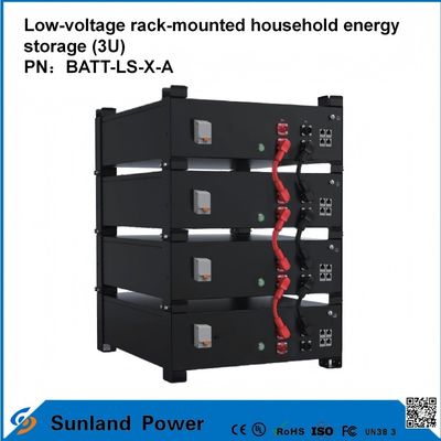 3U laagspanning Intelligent Control Home Energy Storage All-in-One Butler LiFePO4 51.2V 50A 5120Wh16S1P Prismatische LFP-batterij met aluminium shell 3.2V/100Ah levensduur van 4000 cycli