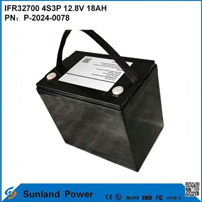 IFR32700 4S3P 12.8V 18Ah Voor zonne-invloed licht Hoge helderheid LEDS Tuin zonne-lichten levensduurpo4 batterij