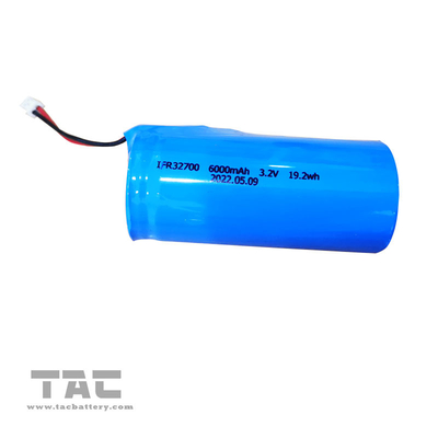 De Batterijpak 32700 6AH BMS For Portable Back van FR4 3.2V LiFePO4 op Lithiumbatterij
